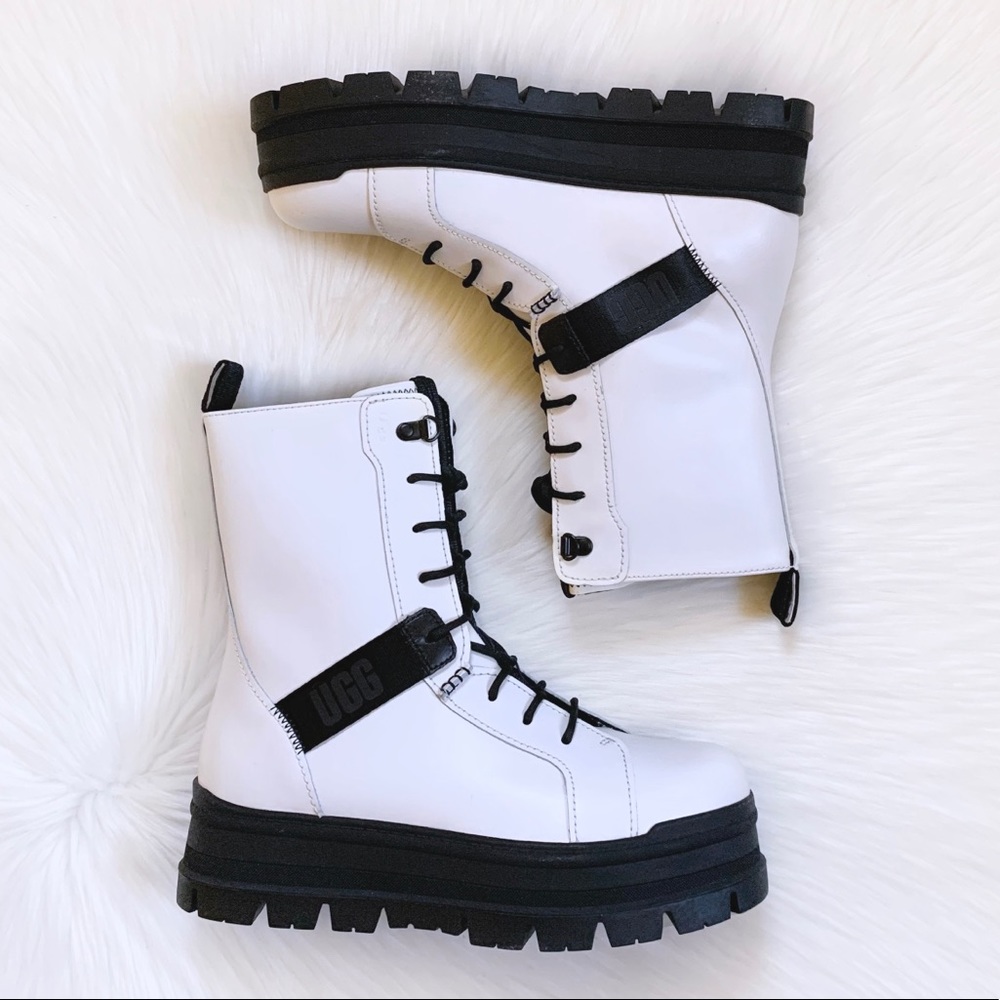 UGG Sheena Platform Combat Lace-Up Boots - Picture 2 of 8